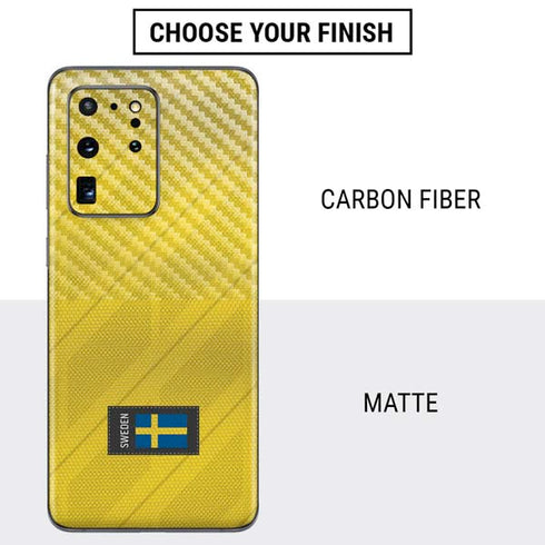 Sweden Soccer Flag Galaxy S20 Ultra 5G Skin