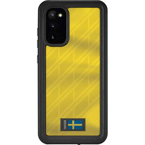Sweden Soccer Flag Galaxy S20 Waterproof Case