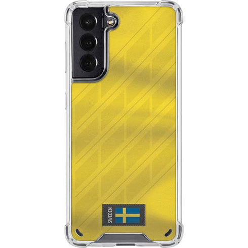 Sweden Soccer Flag Galaxy S21 5G Clear Case