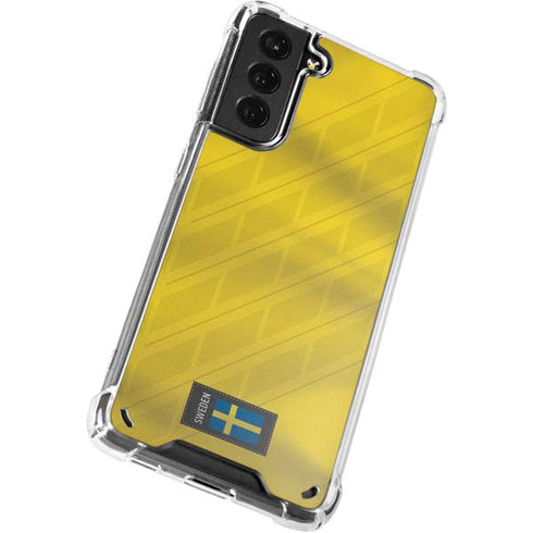 Sweden Soccer Flag Galaxy S21 Plus 5G Clear Case