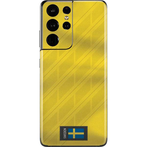 Sweden Soccer Flag Galaxy S21 Ultra 5G Skin