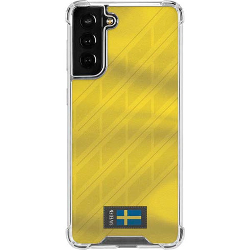 Sweden Soccer Flag Galaxy S22 Plus Clear Case