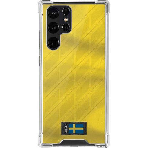 Sweden Soccer Flag Galaxy S22 Ultra Clear Case