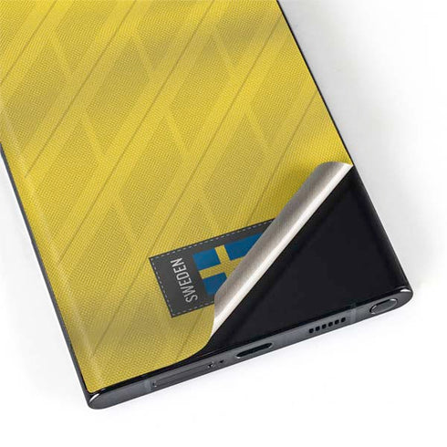Sweden Soccer Flag Galaxy S22 Ultra Skin