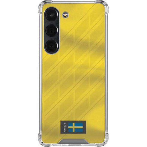 Sweden Soccer Flag Galaxy S23 Clear Case
