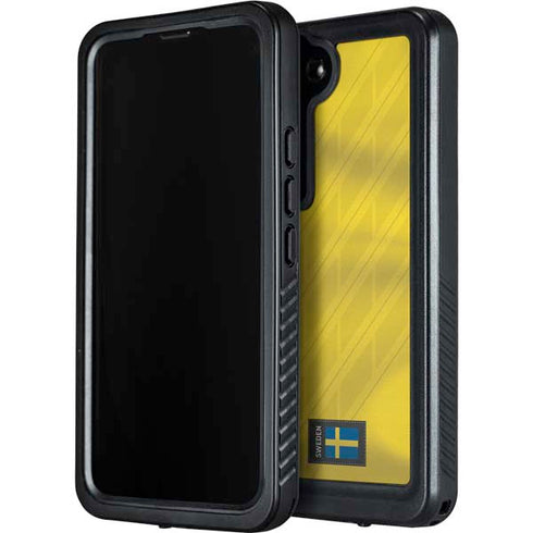 Sweden Soccer Flag Galaxy S23 Waterproof Case