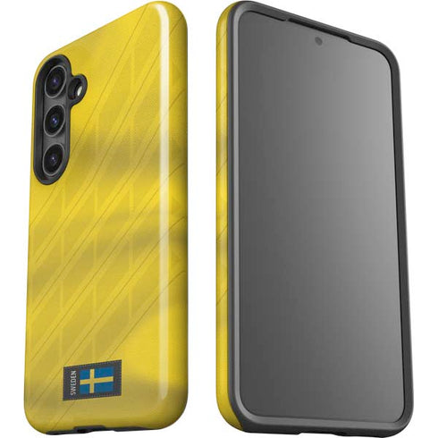 Sweden Soccer Flag Galaxy S24 Plus Impact Case