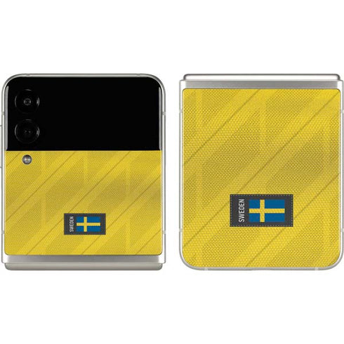 Sweden Soccer Flag Galaxy Z Flip3 5G Skin