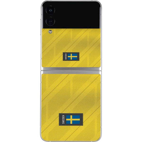 Sweden Soccer Flag Galaxy Z Flip3 5G Skin