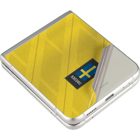 Sweden Soccer Flag Galaxy Z Flip3 5G Skin