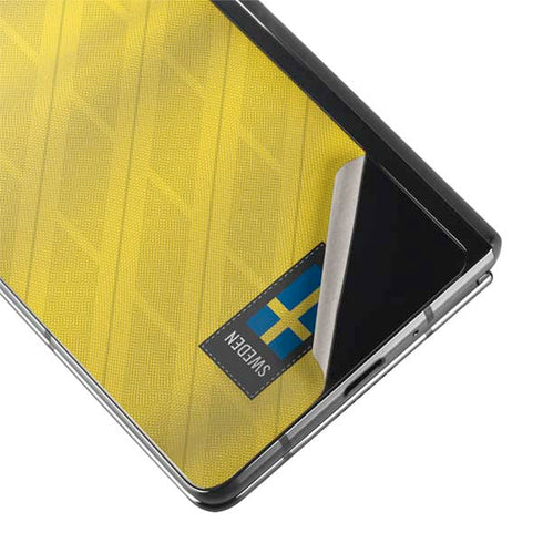 Sweden Soccer Flag Galaxy Z Fold2 5G Skin