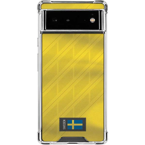 Sweden Soccer Flag Google Pixel 6 Clear Case
