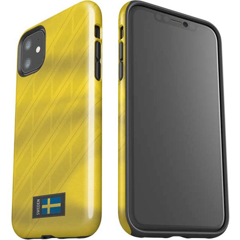 Sweden Soccer Flag iPhone 11 Impact Case