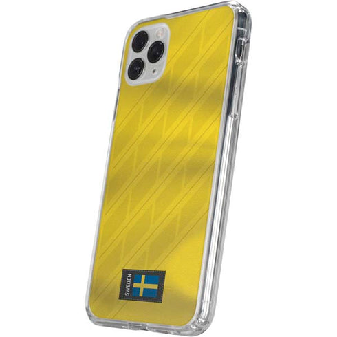 Sweden Soccer Flag iPhone 11 Pro Clear Case
