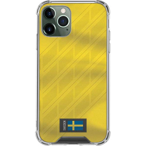 Sweden Soccer Flag iPhone 11 Pro Max Clear Case