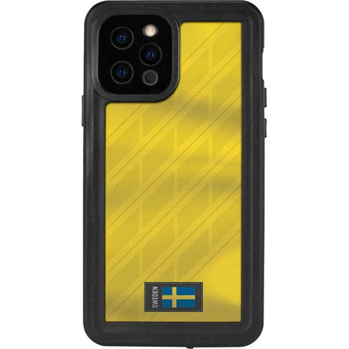 Sweden Soccer Flag iPhone 12 Pro Waterproof Case