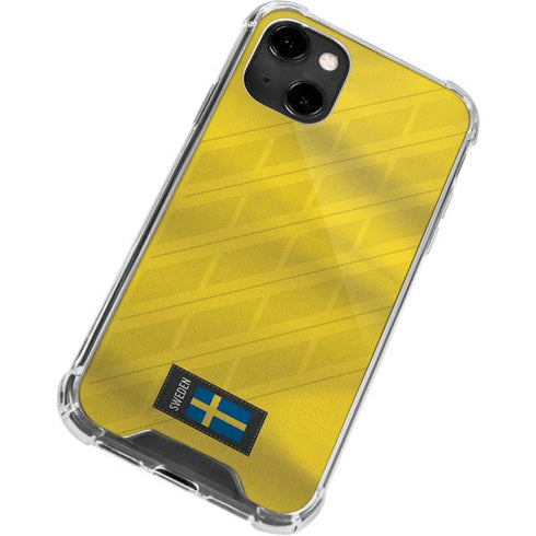 Sweden Soccer Flag iPhone 13 Clear Case