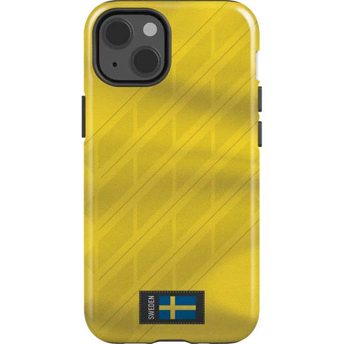 Sweden Soccer Flag iPhone 15 Impact Case