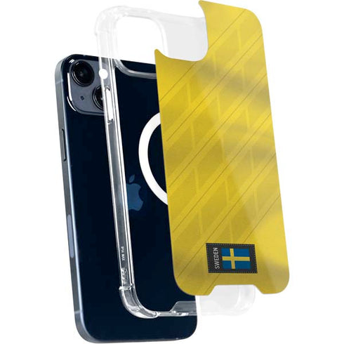 Sweden Soccer Flag iPhone 15 Plus MagSafe Case