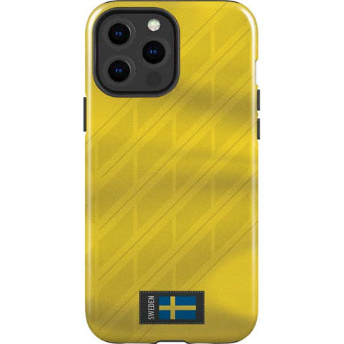 Sweden Soccer Flag iPhone 14 Pro Max Impact Case