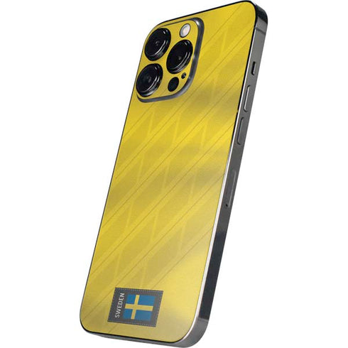 Sweden Soccer Flag iPhone 14 Pro Skin