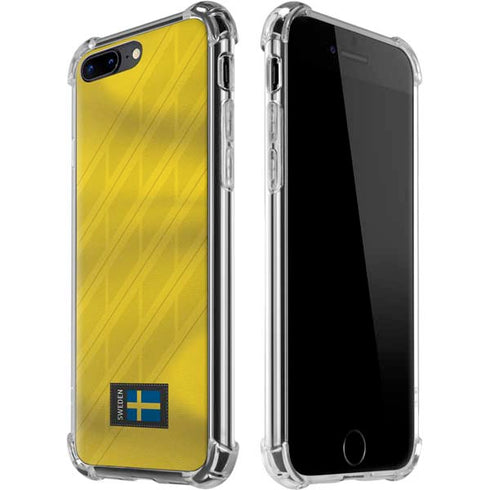 Sweden Soccer Flag iPhone 7/8 Plus Clear Case