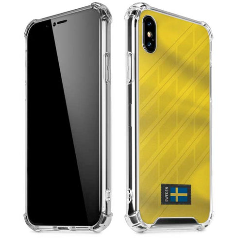 Sweden Soccer Flag iPhone XS Max Clear Case