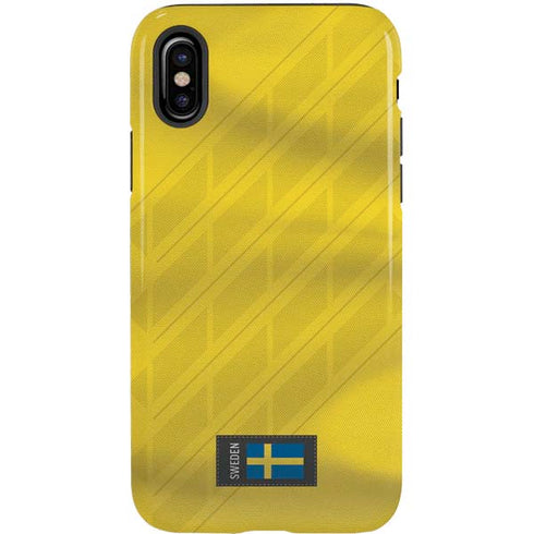 Sweden Soccer Flag iPhone XS Pro Case