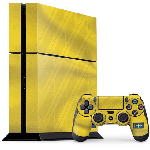 Sweden Soccer Flag PS4 Console and Controller Bundle Skin