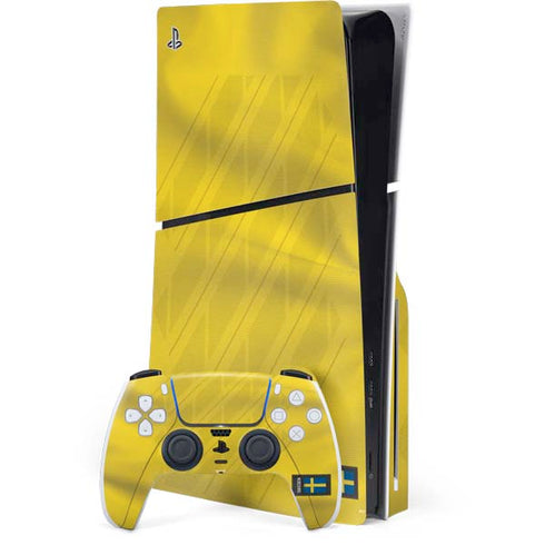 Sweden Soccer Flag PS5 Slim Disk Bundle Skin