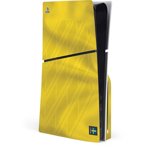 Sweden Soccer Flag PS5 Slim Disk Console Skin