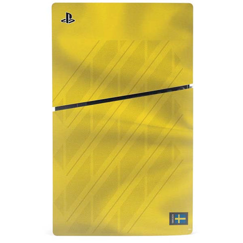 Sweden Soccer Flag PS5 Slim Disk Console Skin