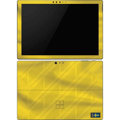 Sweden Soccer Flag Surface Pro 6 Skin