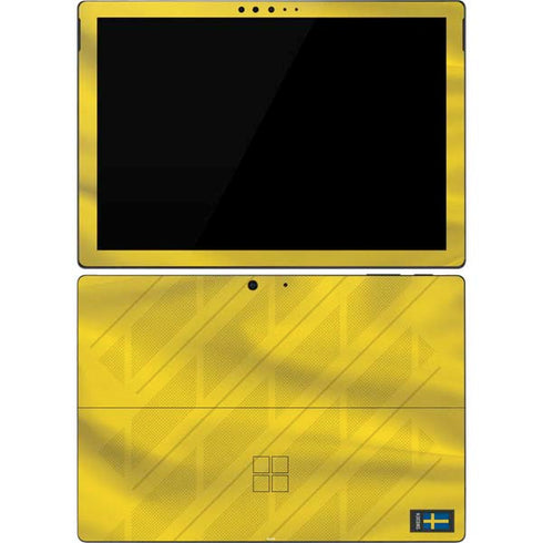 Sweden Soccer Flag Surface Pro 7 Skin