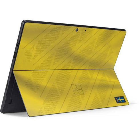 Sweden Soccer Flag Surface Pro 7 Skin