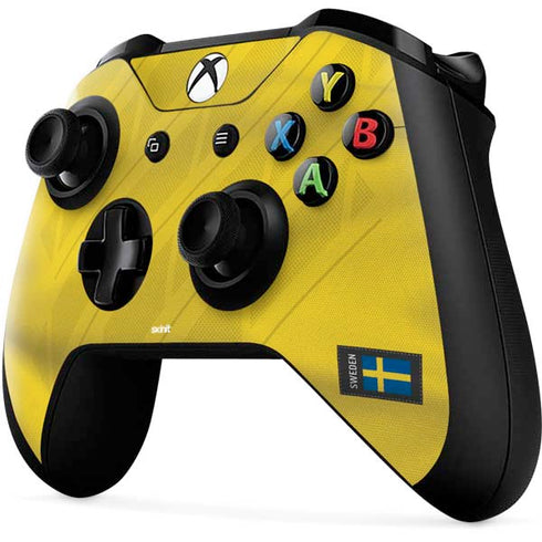 Sweden Soccer Flag Xbox One X Controller Skin