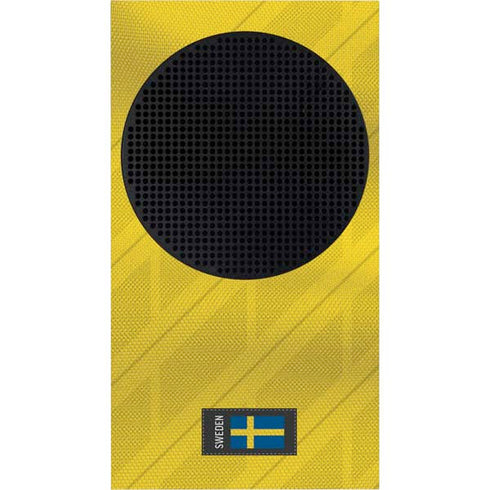 Sweden Soccer Flag Xbox Series S Console Skin