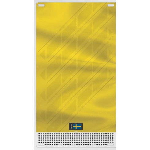 Sweden Soccer Flag Xbox Series S Console Skin