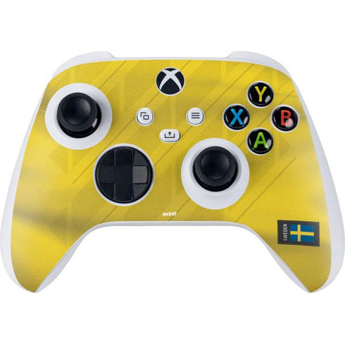 Sweden Soccer Flag Xbox Series S Controller Skin