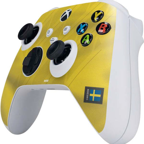 Sweden Soccer Flag Xbox Series S Controller Skin