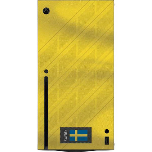 Sweden Soccer Flag Xbox Series X Console Skin