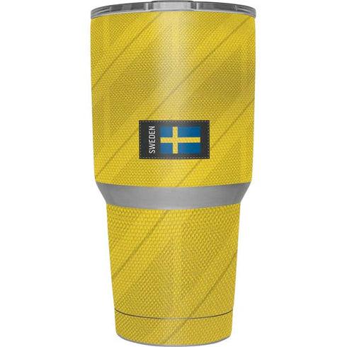 Sweden Soccer Flag Yeti 30oz Rambler Tumbler Skin