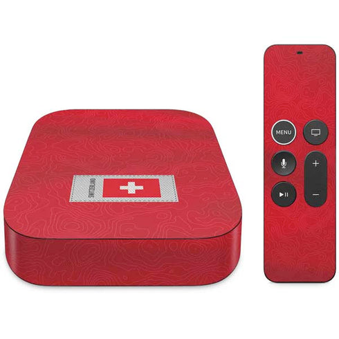 Switzerland Soccer Flag Apple TV Skin