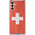 Switzerland Flag Distressed Galaxy A13 5G Clear Case