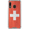 Switzerland Flag Distressed Galaxy A30 Clear Case