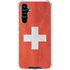Switzerland Flag Distressed Galaxy A54 5G Clear Case