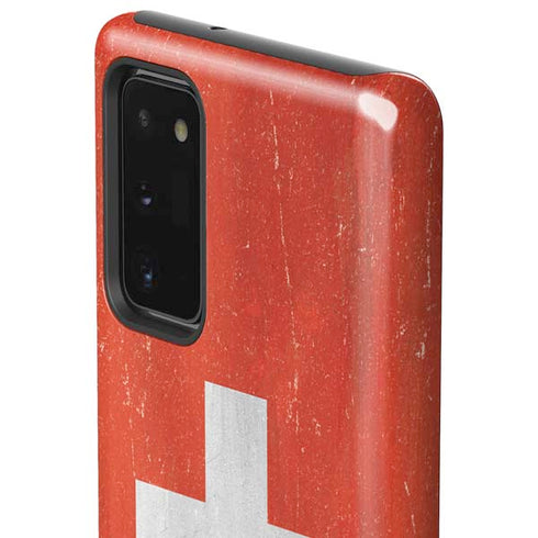Switzerland Flag Distressed Galaxy Note20 5G Pro Case