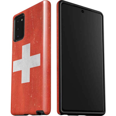 Switzerland Flag Distressed Galaxy Note20 5G Pro Case