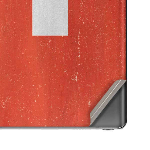 Switzerland Flag Distressed Galaxy Note20 5G Skin