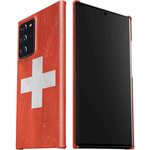 Switzerland Flag Distressed Galaxy Note20 Ultra 5G Lite Case